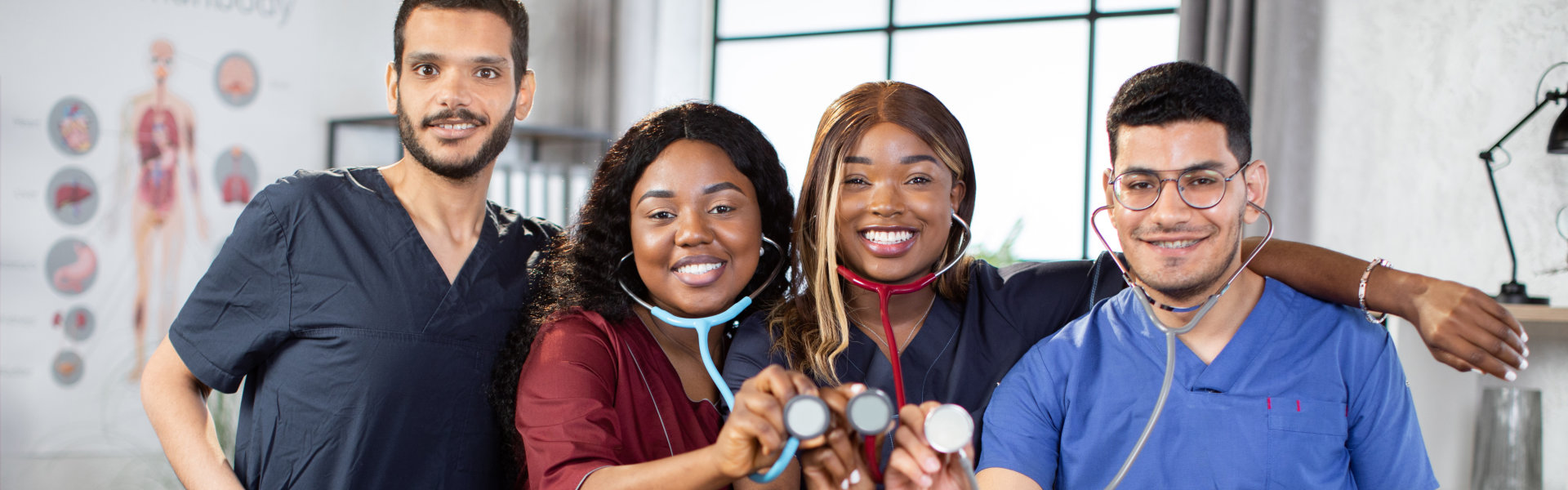 nurses smiling